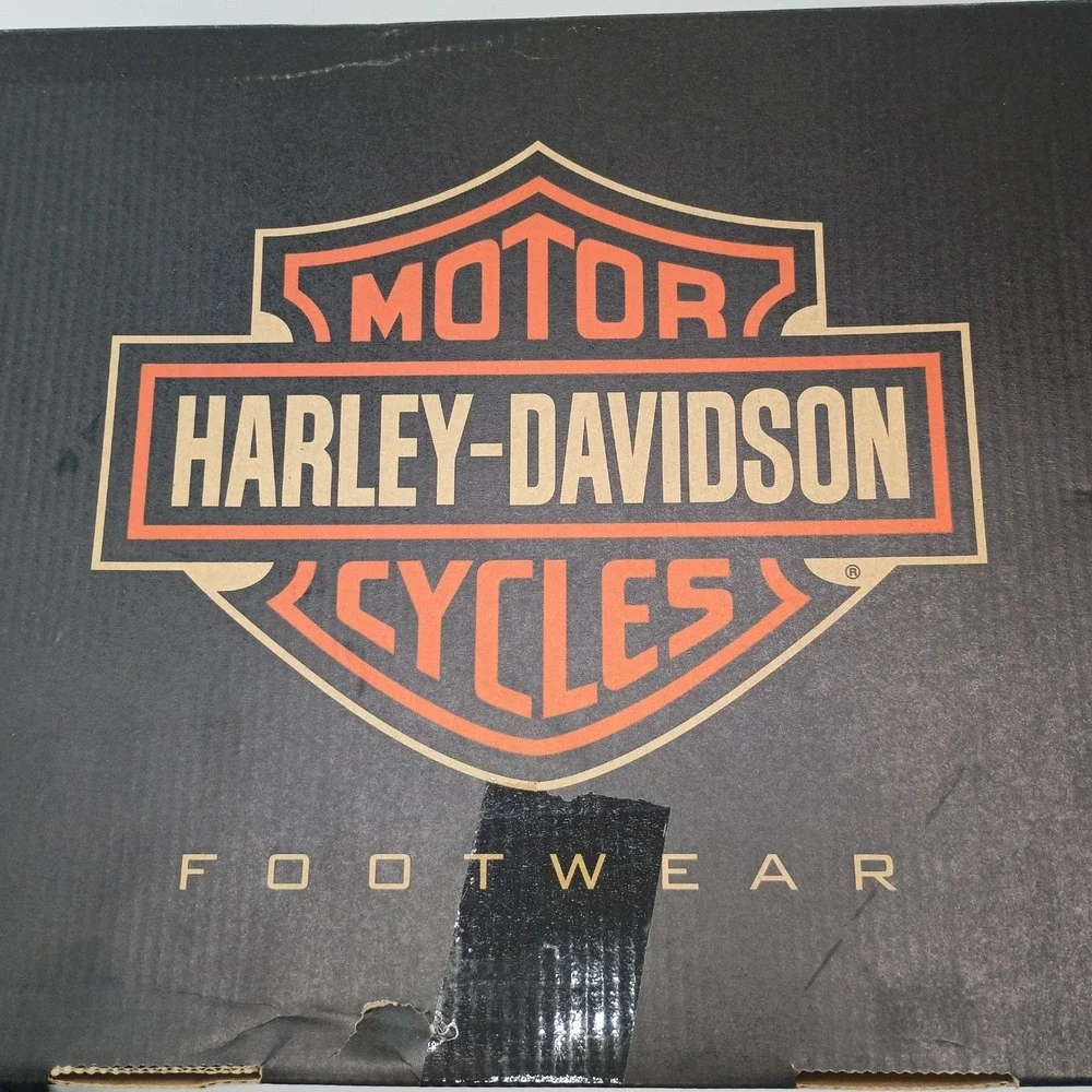 Harley-Davidson Electron Men Black Leather Motorcycle Boots D96017 Men Sz 13 NEW